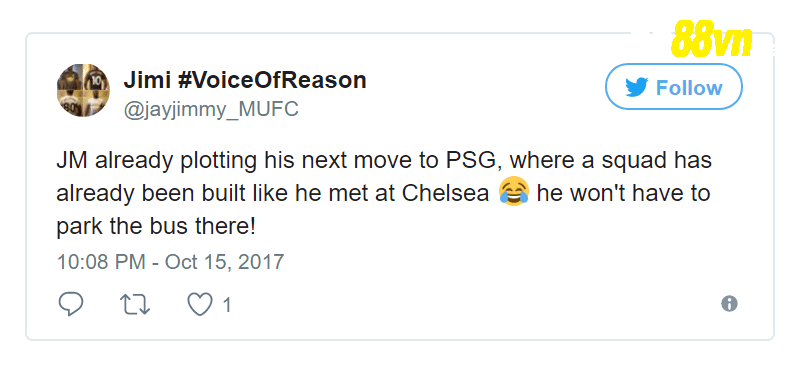 CĐV chế nhạo khả năng Mourinho chuyển đến PSG - Bóng Đá
